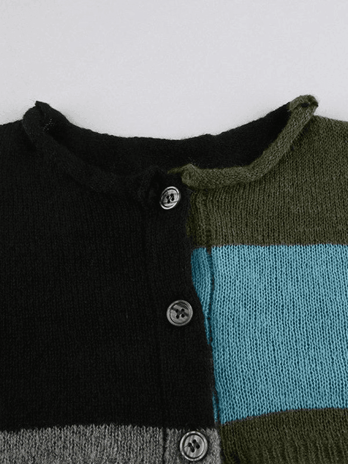 Levoire | Gilet À Rayures À Manches Longues De Couleur Bloc