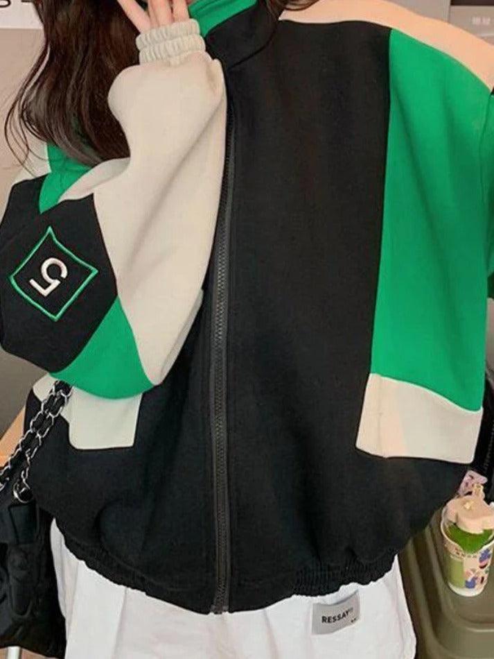 Levoire | Veste De Collège Zippée À Color Block