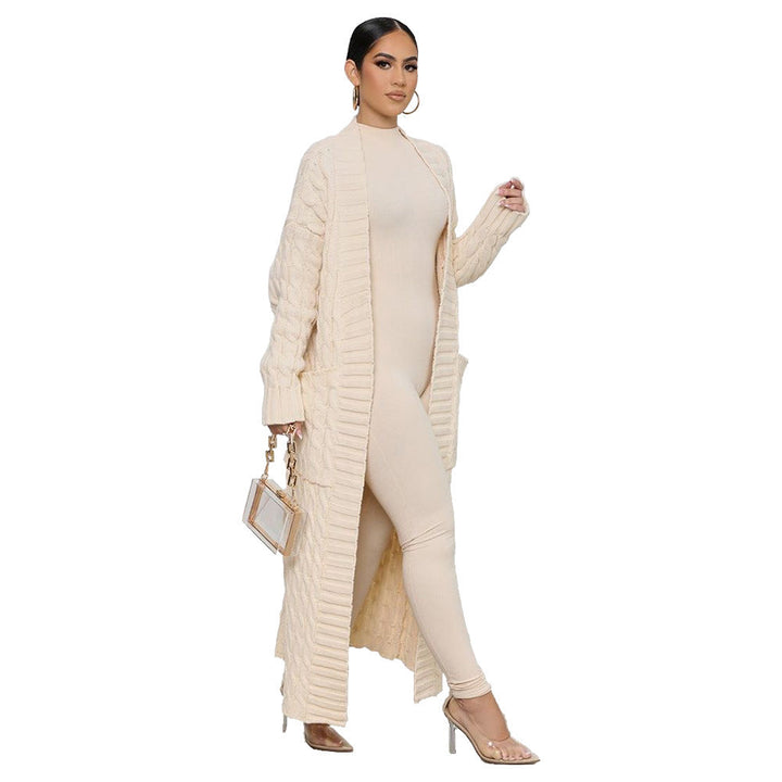 Levoire | cardigan à manches longues spécial automne-hiver CRÈME