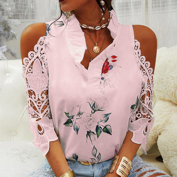 Levoire | vêtements à manches longues en dentelle avec épaules dénudées ROSE S