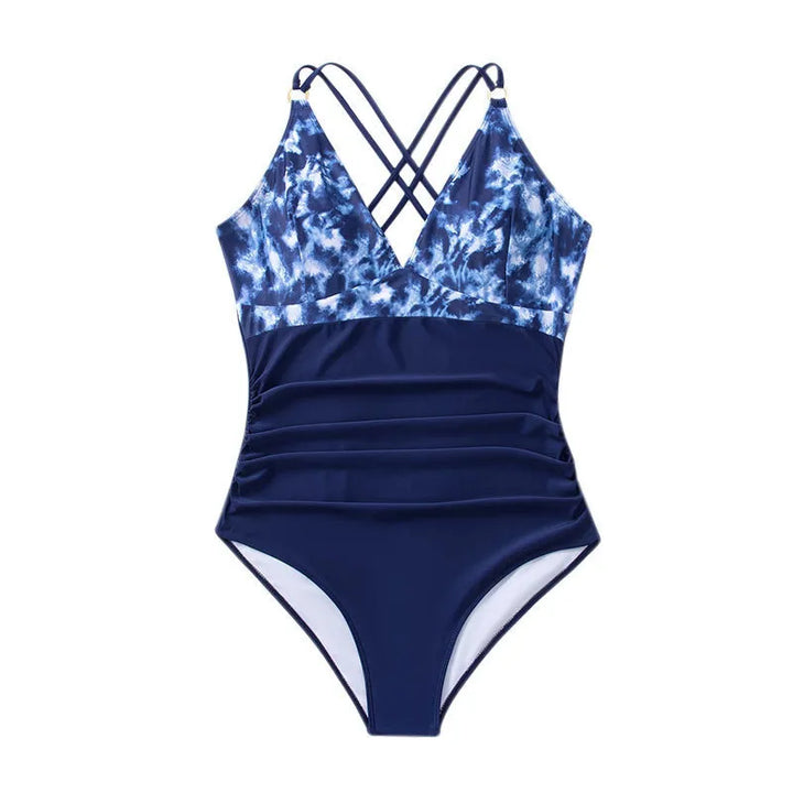 Levoire | Maillot de bain une pièce imprimé texturé BLEU MARINE