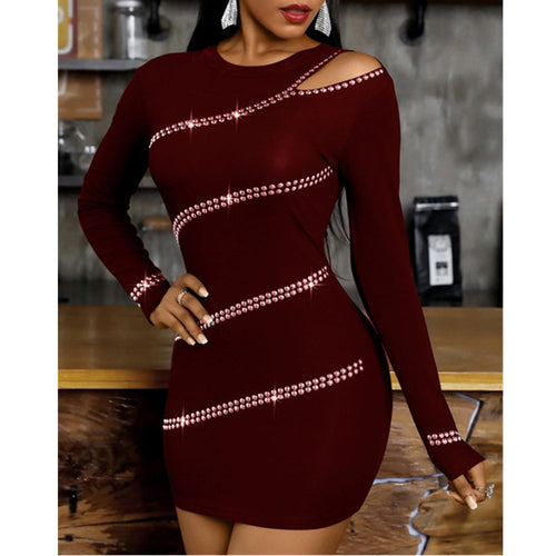 Levoire | manches longues courtes serrées motif strass
