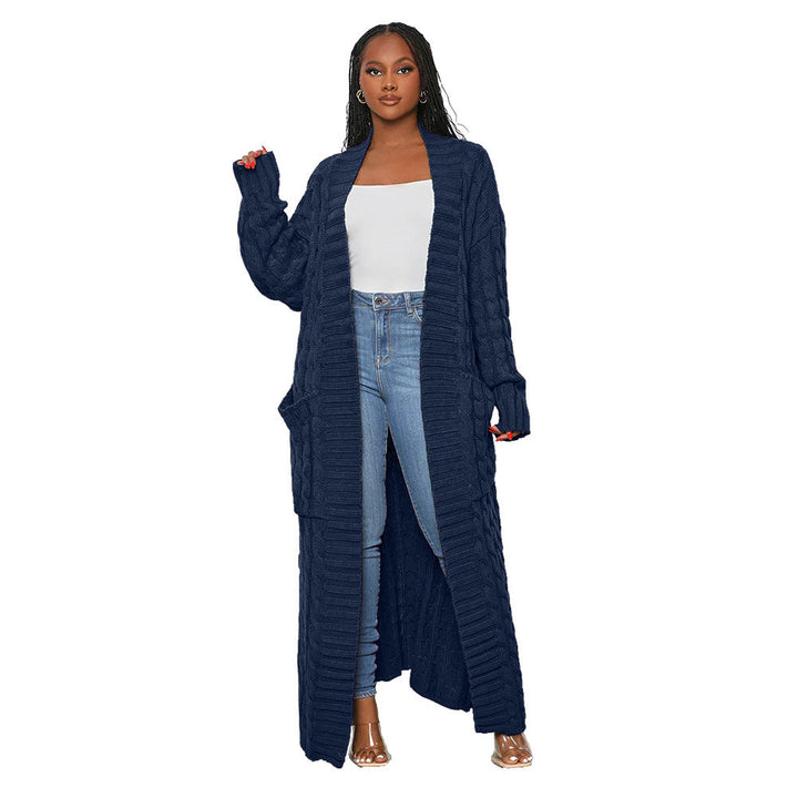 Levoire | cardigan à manches longues spécial automne-hiver BLEU FONCÉ