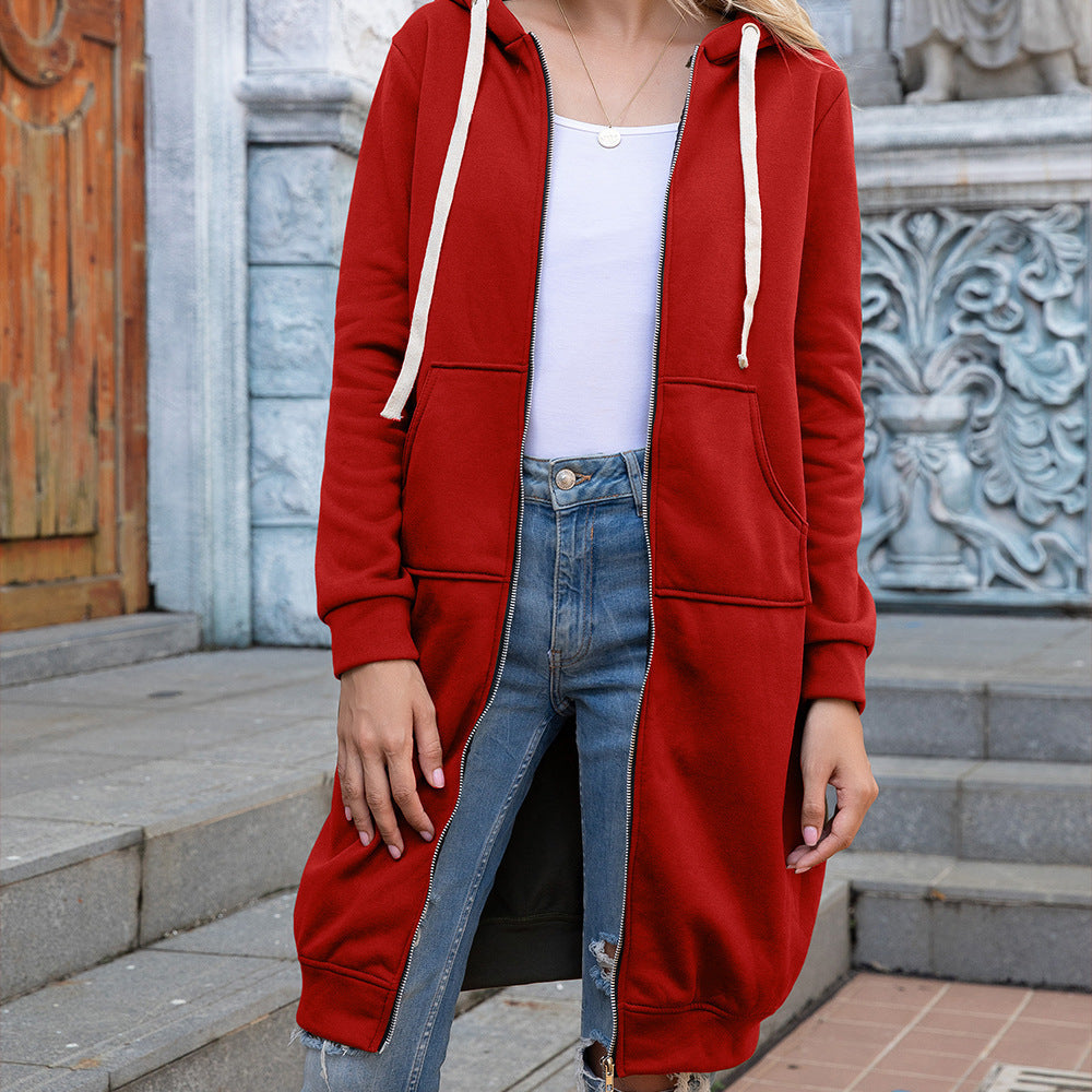 Levoire | Robe V à manches longues ROUGE