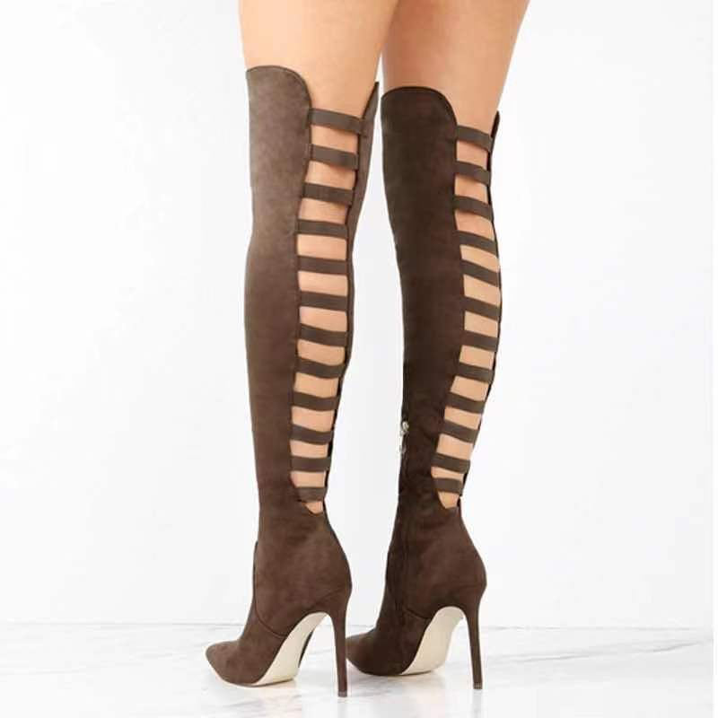 Levoire | talons hauts stiletto montants ROUGE
