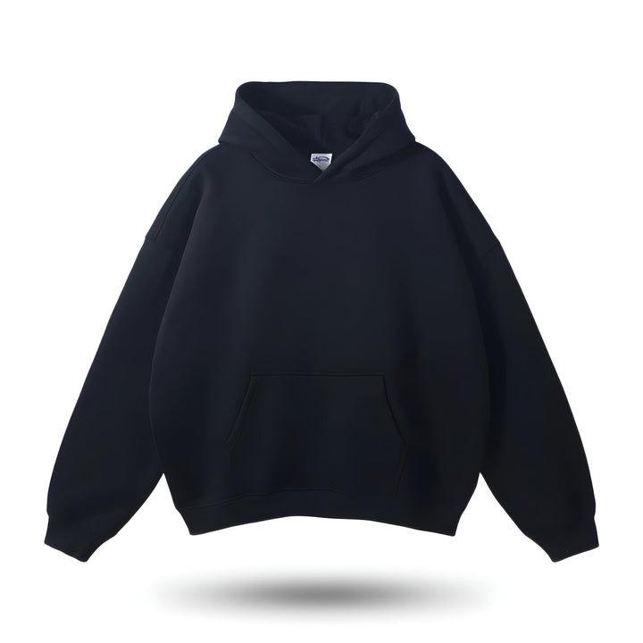 Levoire | Cool Gris Sweat À Capuche Avec Poche Kangourou Noir