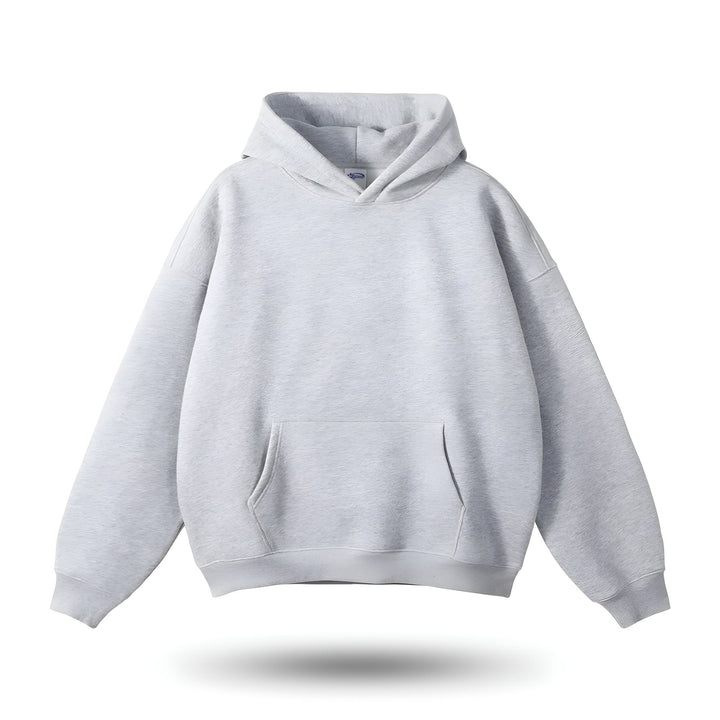 Levoire | Sweat À Capuche Gris Avec Poche Kangourou Pour Hommes Gris clair