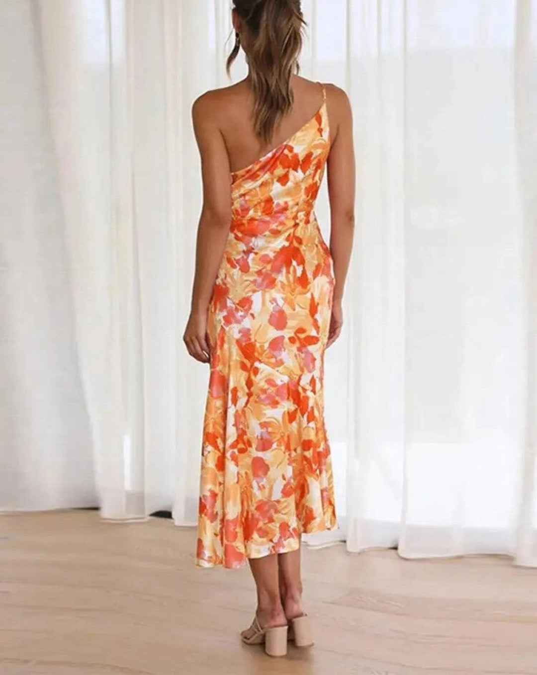 Levoire | Robe maxi florale asymétrique