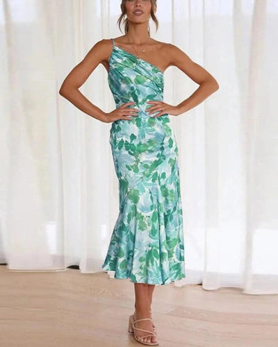 Levoire | Robe maxi florale asymétrique