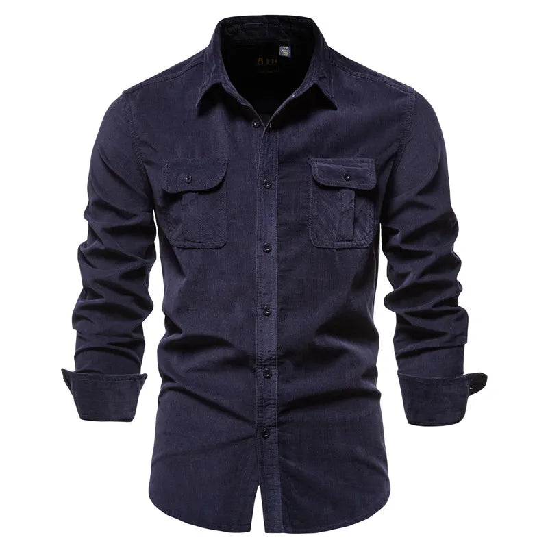 Levoire | Chemise En Coton Pour Hommes Merensininen