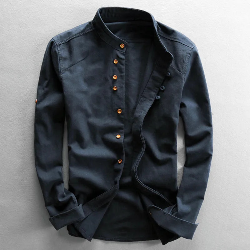 Levoire | Chemise homme en lin coton Merensininen