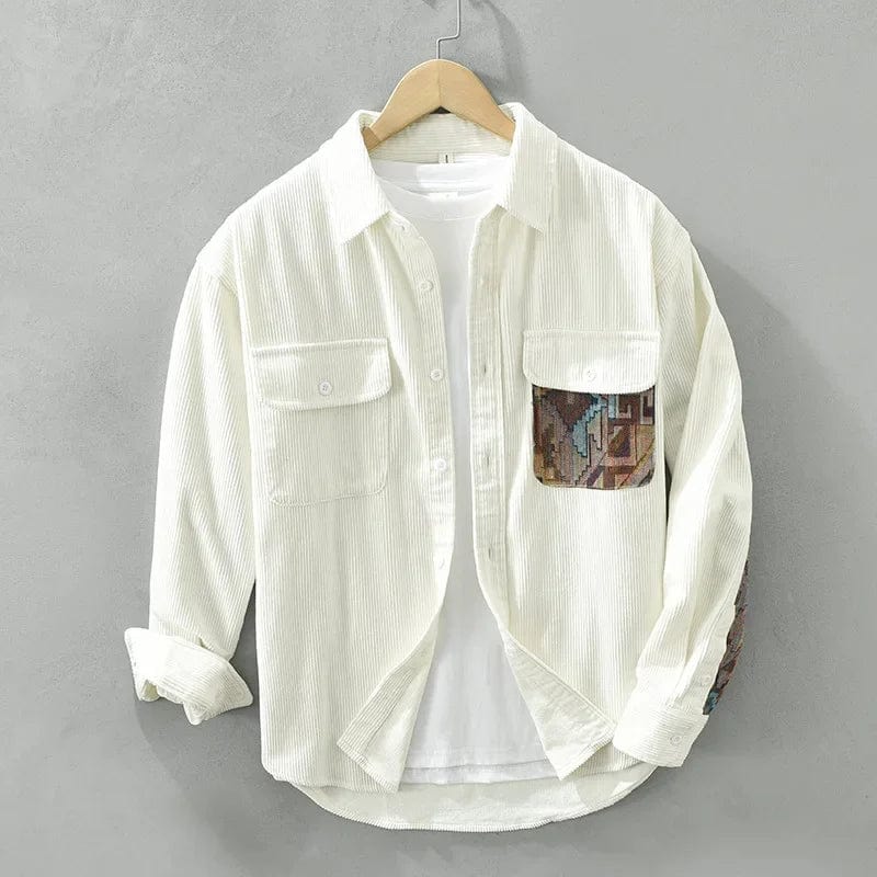 Levoire | Chemise En Velours Côtelé Blanc