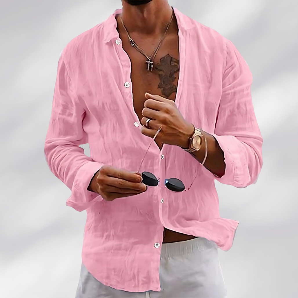 Levoire | Chemise En Lin Premium Rosa