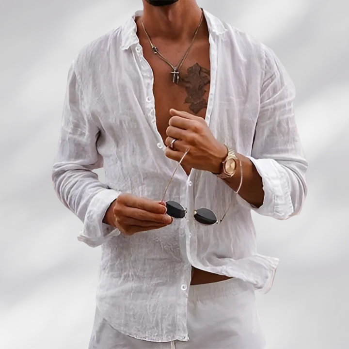 Levoire | Chemise En Lin Premium Blanc