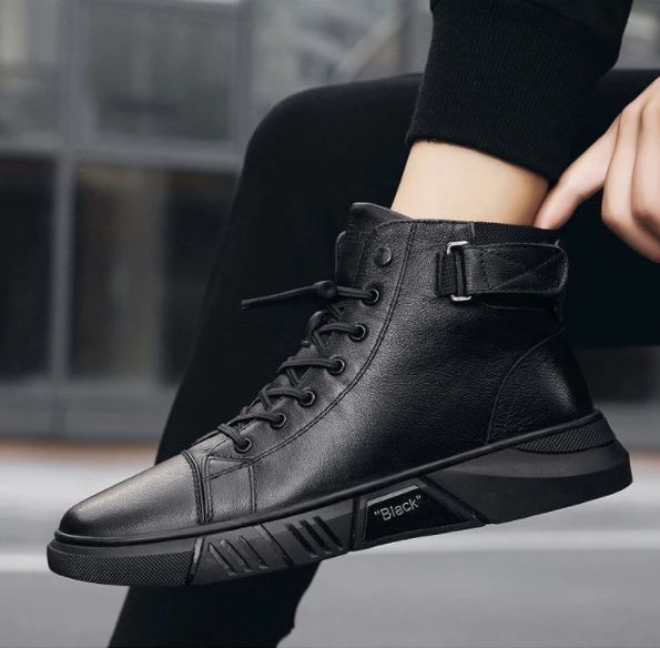 Levoire | Haut Top en Cuir Sneaker