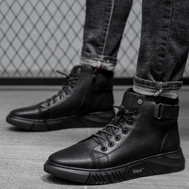 Levoire | Cuir Haut Top Baskets