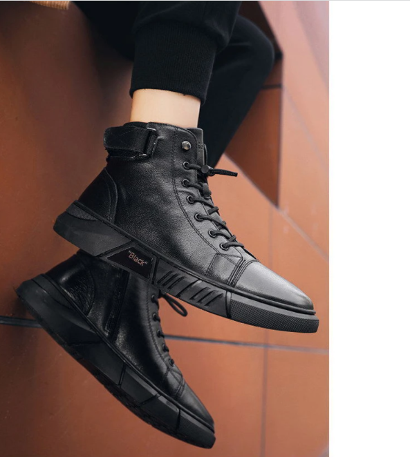 Levoire | Cuir Haut Top Baskets
