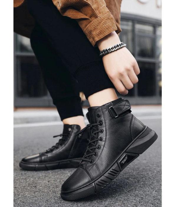Levoire | Haut Top en Cuir Sneaker