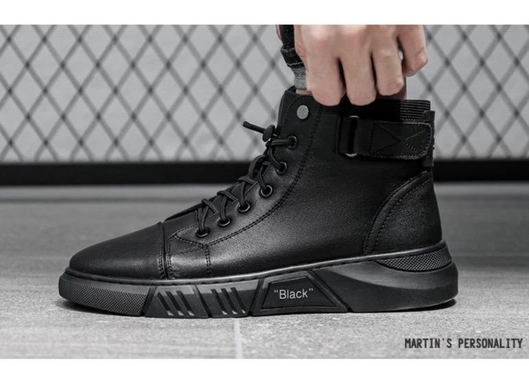 Levoire | Cuir Haut Top Baskets