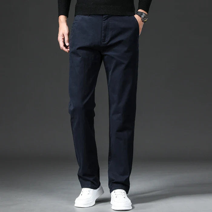 Levoire | Coupe Droite Coton Stretch Chino Sur la mer