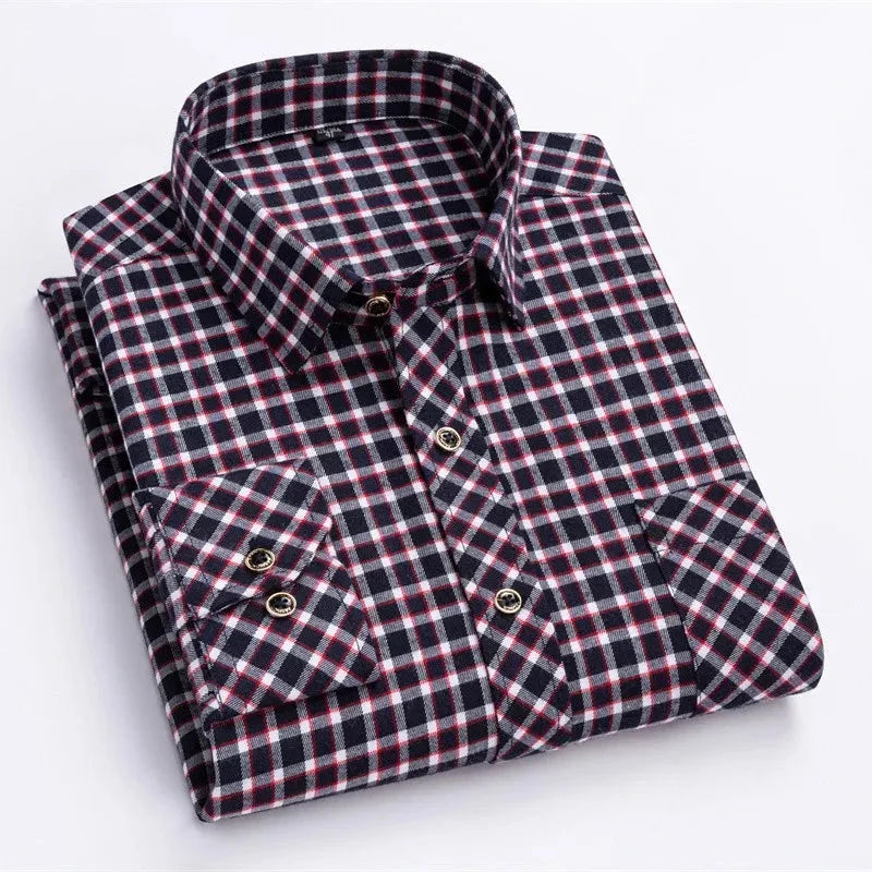 Levoire | Chemise à motifs Noir et blanc à carreaux