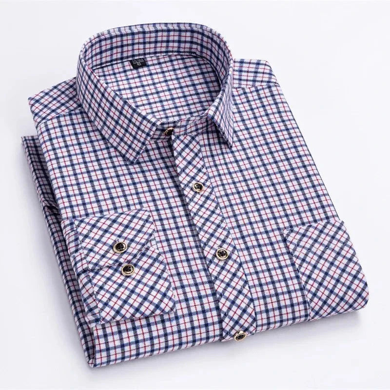 Levoire | Chemise À Motifs Blanc & Rouge À Carreaux