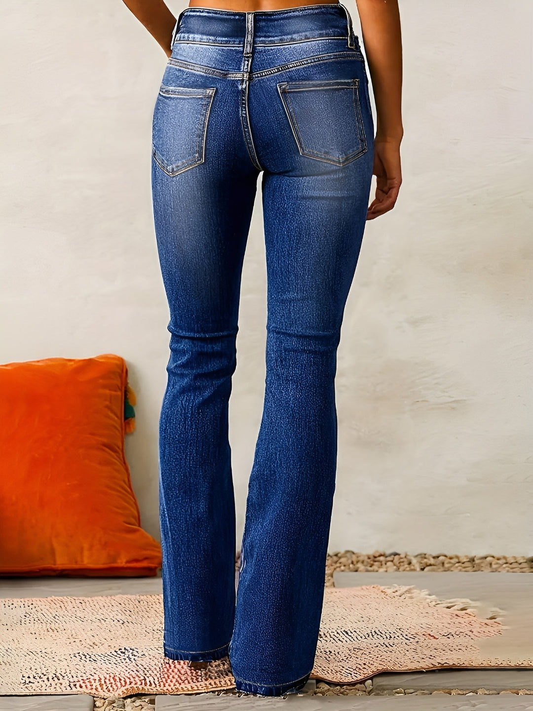 Levoire | Pantalons en denim taille haute et jambes larges