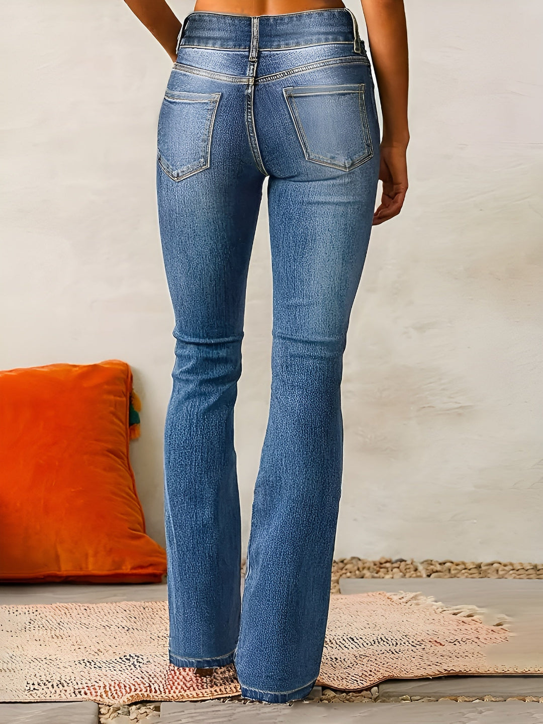 Levoire | Pantalons En Denim Taille Haute Et Jambe Large