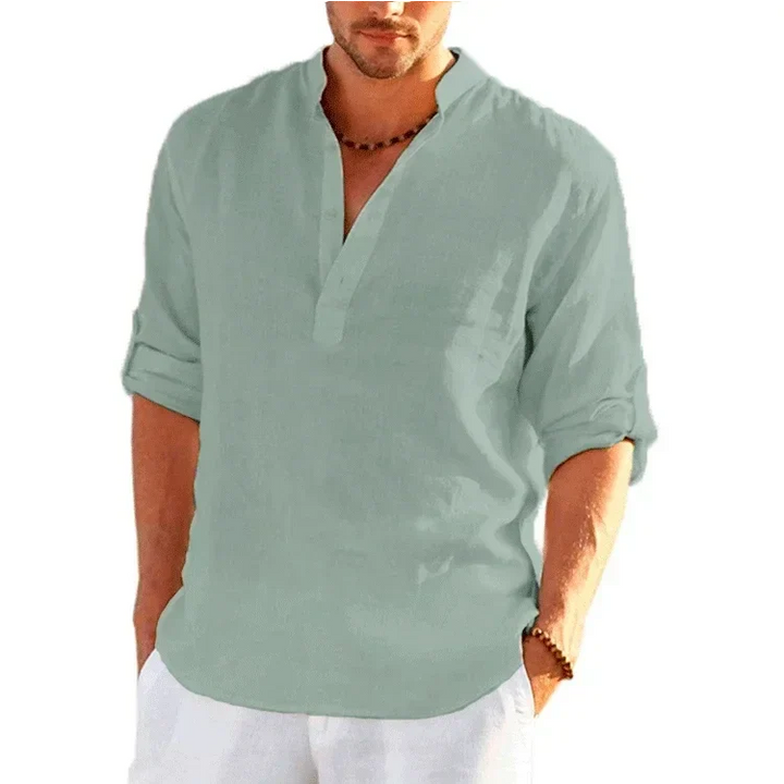 Levoire | Chemise En Lin Classique Vert clair