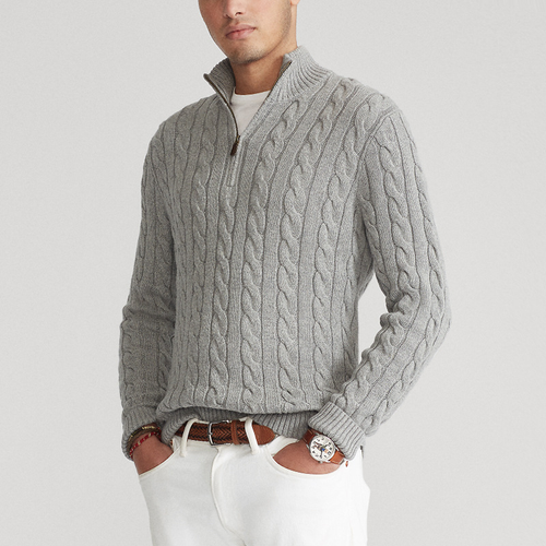 Levoire | Pull En Coton À Zip Quart