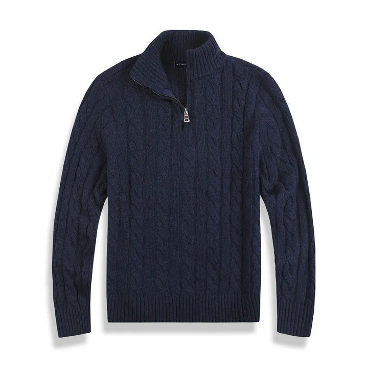 Levoire | Pull en coton à fermeture éclair quart de péninsule Merensininen