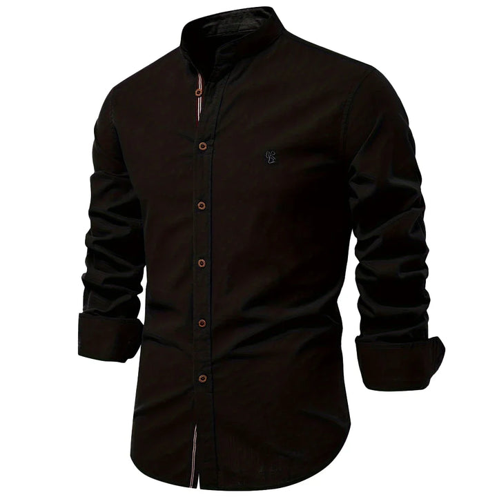 Levoire | Chemise en coton pour hommes Noir