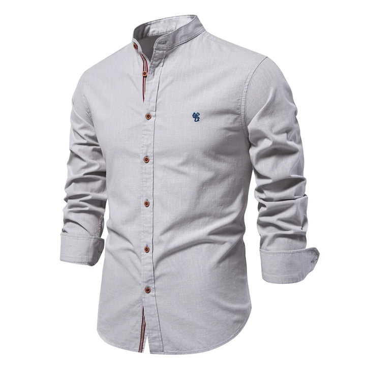 Levoire | Chemise en coton pour hommes Gris