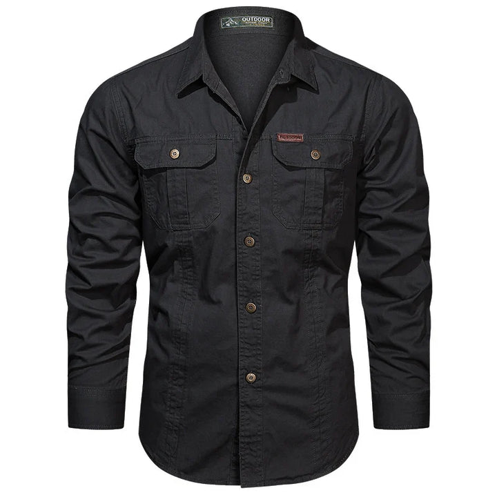 Levoire | Printemps Chemise en Coton Noir