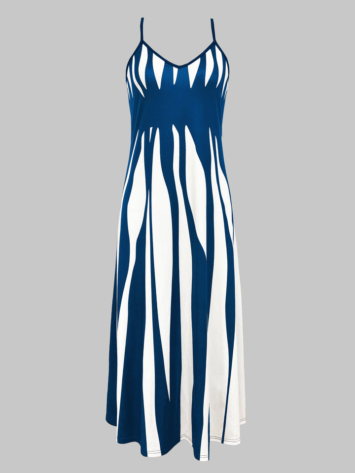 Levoire | Robe à bretelles spaghetti rayée