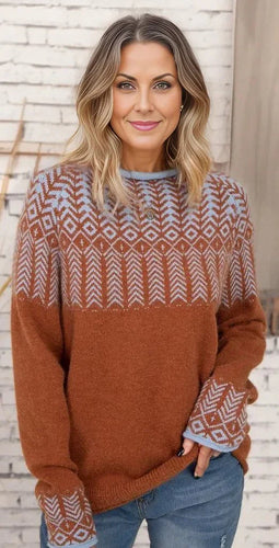 Levoire | Pull grande taille à coupe ample avec manches longues