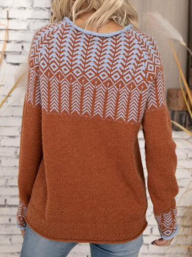 Levoire | Grande Taille Pull Avec Coupe Décontractée Et Manches Longues
