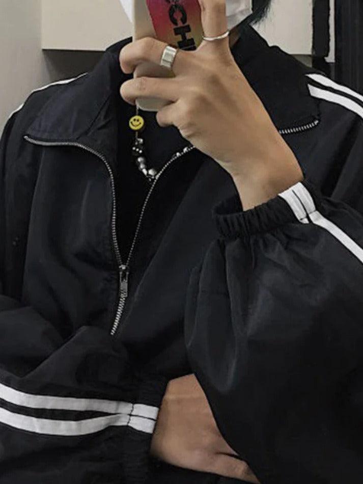 Levoire | Veste Zippée À Rayures Contrastées