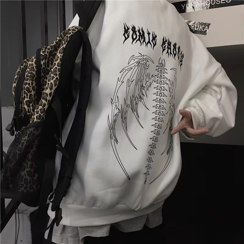 Levoire | Sweat À Capuche À Imprimé Gothique Pour Hommes Et Femmes