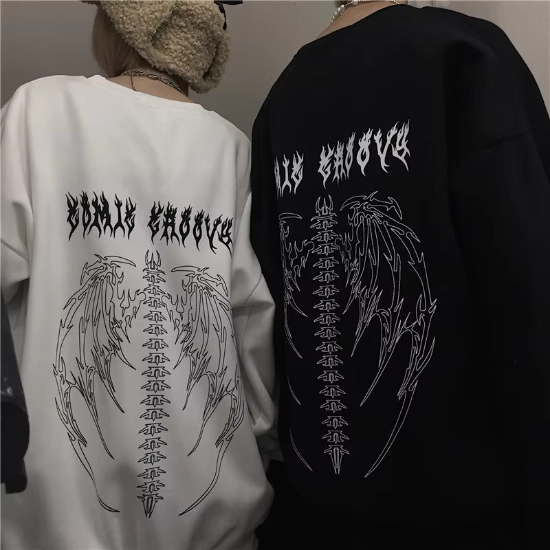 Levoire | Sweat À Capuche À Imprimé Gothique Pour Hommes Et Femmes