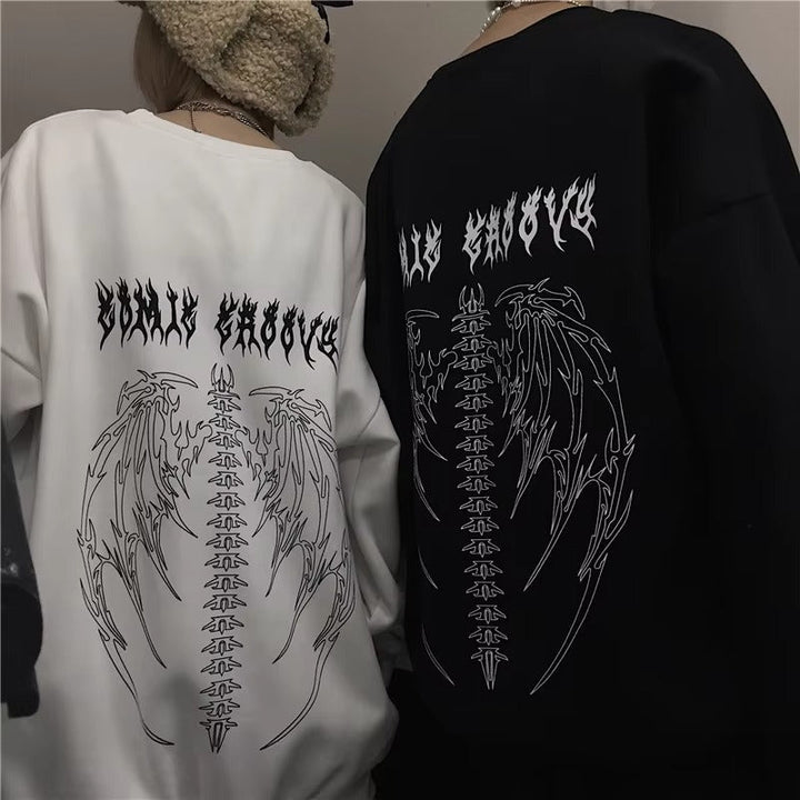 Levoire | Sweat À Capuche À Imprimé Gothique Pour Hommes Et Femmes