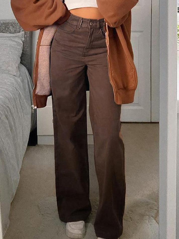 Levoire | Pantalon En Velours Côtelé À Jambe Droite