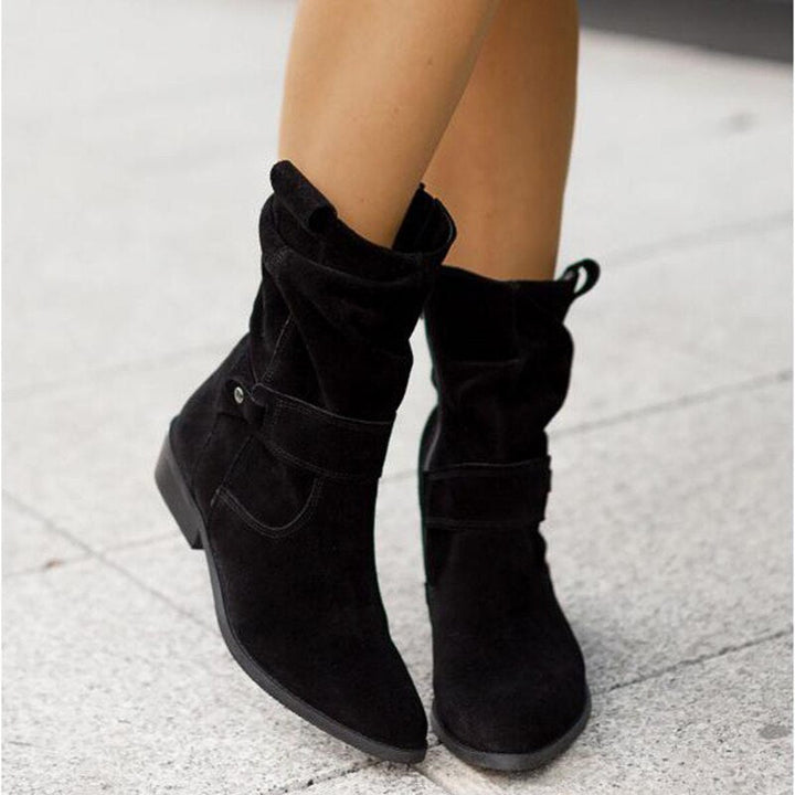 Levoire | Bottes Cheville À Talon Plat Et Fermeture Éclair Noir (Encore 2 Disponibles)