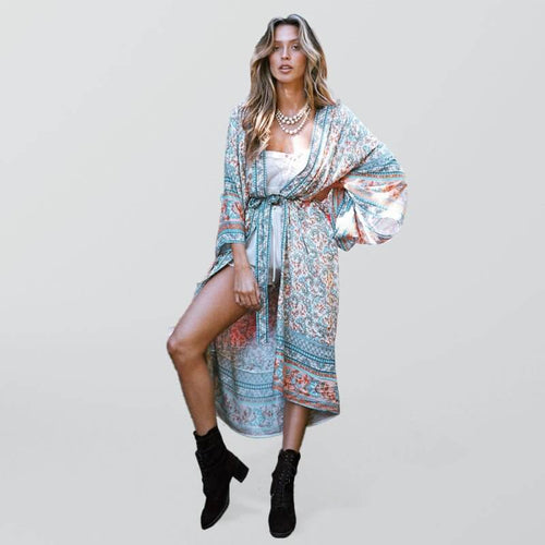 Levoire | Cardigan en coton à imprimé Vacances Détente Chemise de plage
