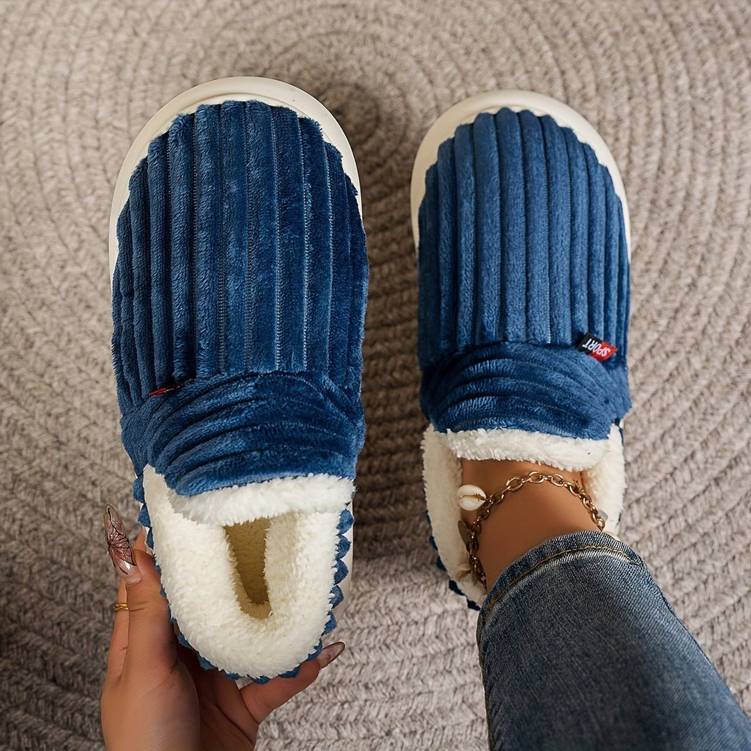 Levoire | Chaussons Pour Femmes Confortables Bleu foncé