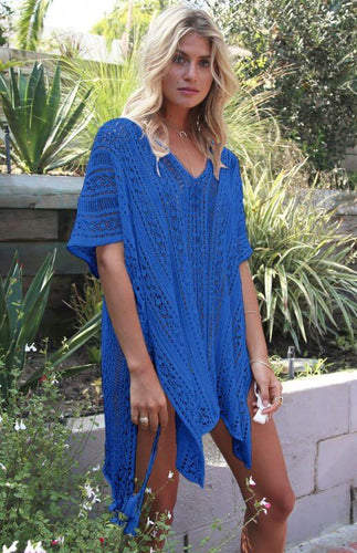 Levoire | Kimono de plage en crochet à franges tressées