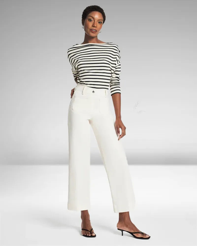 Levoire | Femmes Jeans raccourci Blanc