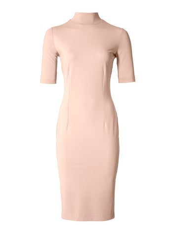 Levoire | Robe À Col Montant À Manches Courtes