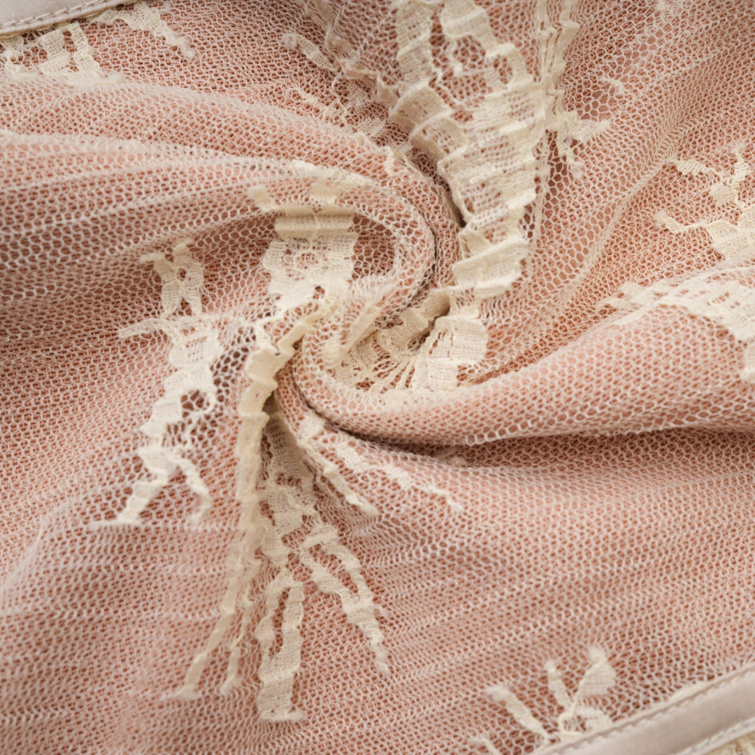 Levoire | Blanc Évasé Poignet Manches Longues Robe