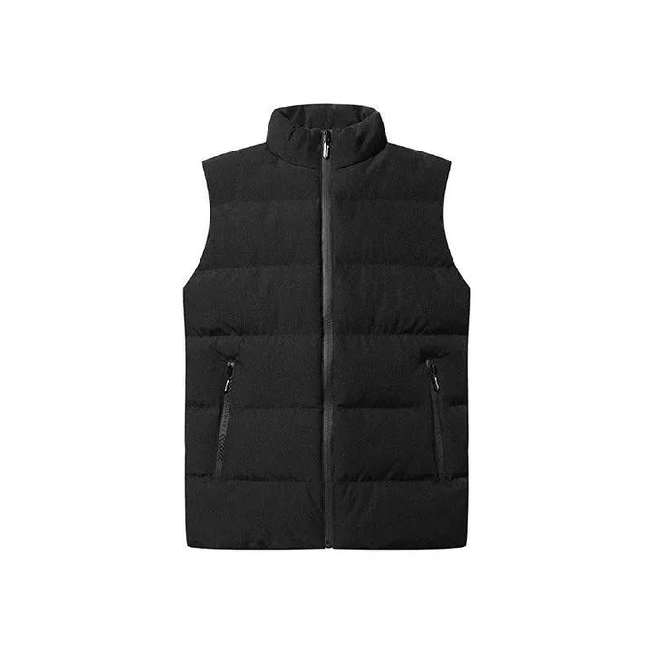 Levoire | Gilet pour hommes sans mélange avec fermeture éclair Noir